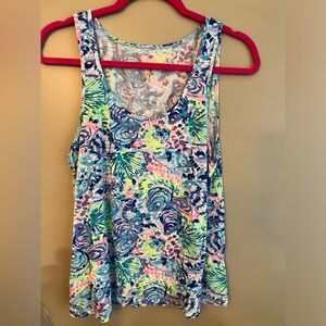 EUC LILLY Pulitzer Pajama pant and tank set sz Large